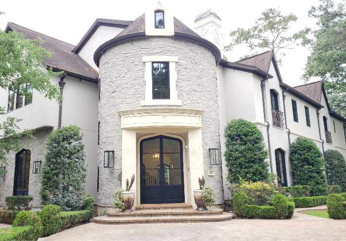 Hand-forged wrought iron entry door by SCL Metal Works, Houston