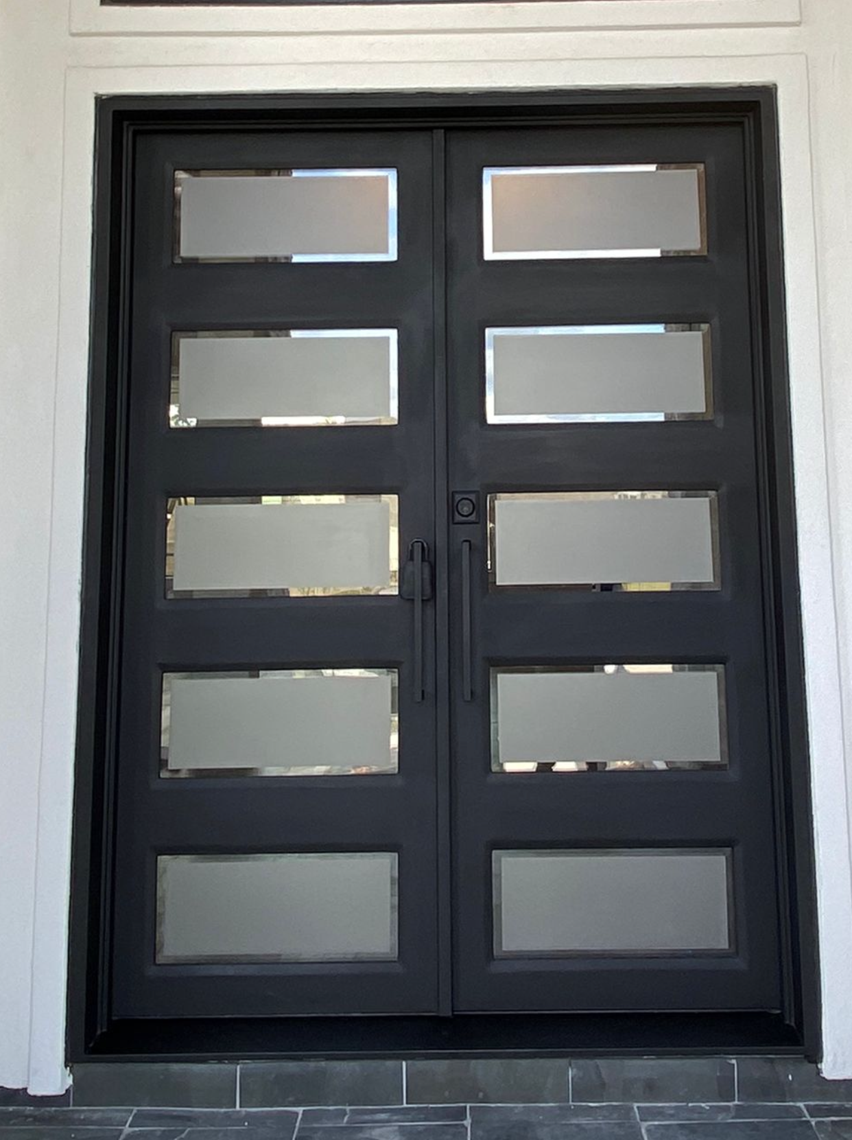 Domino model modern iron door